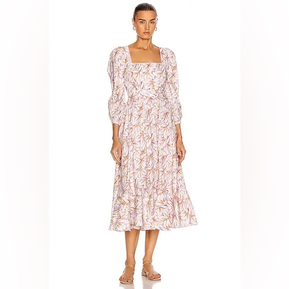 Jonathan Simkhai Ella Dress in Lilac Print - Picture 1 of 16